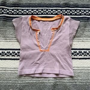 Urban Outfitters Purple/Orange For Gold Cropped Top Size Medium/Large